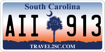 SC license plate AII913