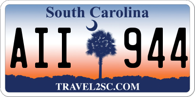 SC license plate AII944