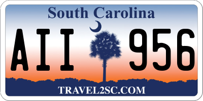 SC license plate AII956
