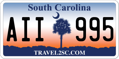 SC license plate AII995