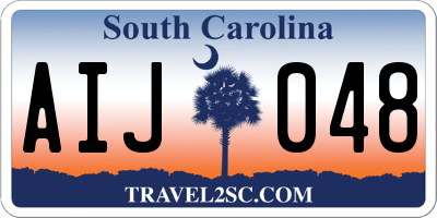 SC license plate AIJ048