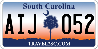 SC license plate AIJ052