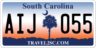 SC license plate AIJ055