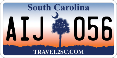 SC license plate AIJ056