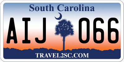 SC license plate AIJ066