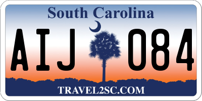 SC license plate AIJ084