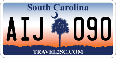 SC license plate AIJ090