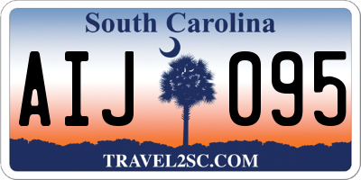 SC license plate AIJ095