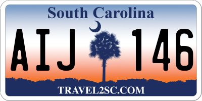 SC license plate AIJ146