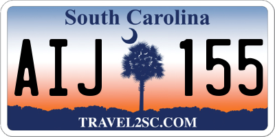SC license plate AIJ155