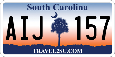SC license plate AIJ157