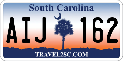 SC license plate AIJ162