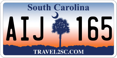 SC license plate AIJ165