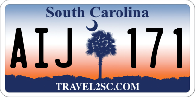SC license plate AIJ171