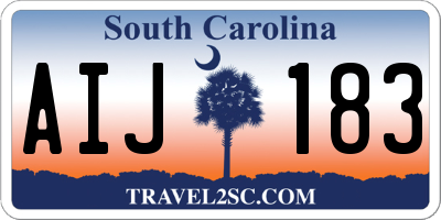 SC license plate AIJ183