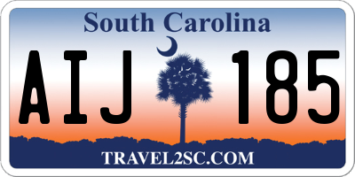 SC license plate AIJ185