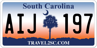 SC license plate AIJ197