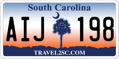 SC license plate AIJ198