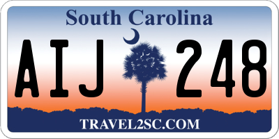 SC license plate AIJ248