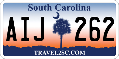 SC license plate AIJ262