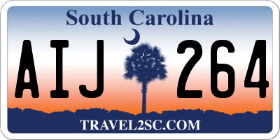 SC license plate AIJ264