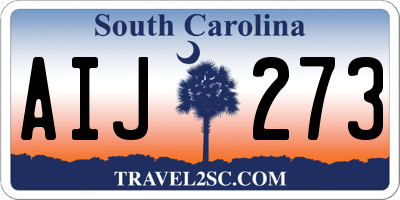 SC license plate AIJ273