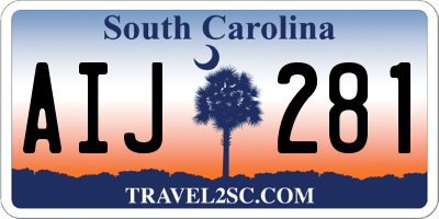 SC license plate AIJ281