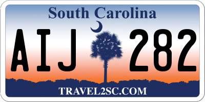 SC license plate AIJ282