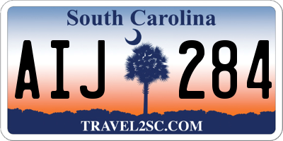 SC license plate AIJ284