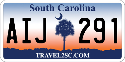 SC license plate AIJ291