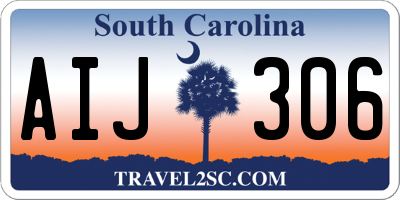SC license plate AIJ306