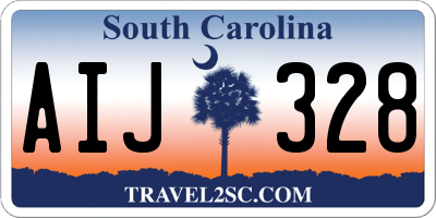 SC license plate AIJ328