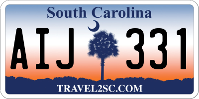 SC license plate AIJ331