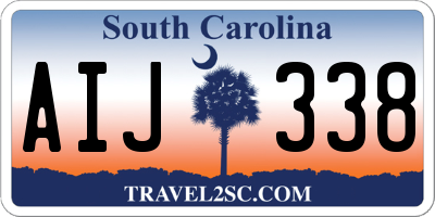 SC license plate AIJ338