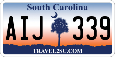 SC license plate AIJ339