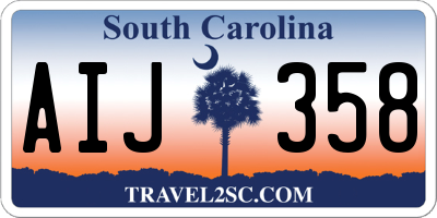 SC license plate AIJ358