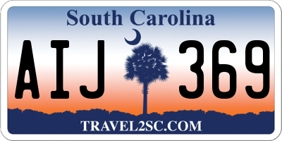 SC license plate AIJ369