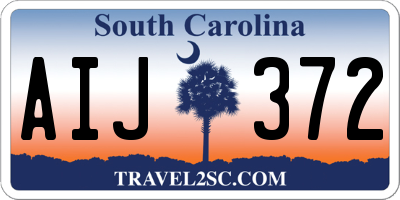 SC license plate AIJ372