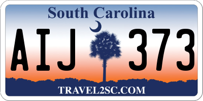 SC license plate AIJ373