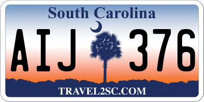 SC license plate AIJ376