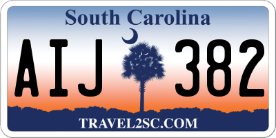 SC license plate AIJ382