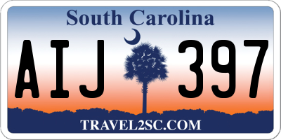 SC license plate AIJ397