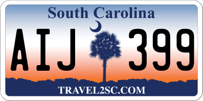 SC license plate AIJ399
