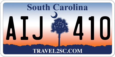SC license plate AIJ410