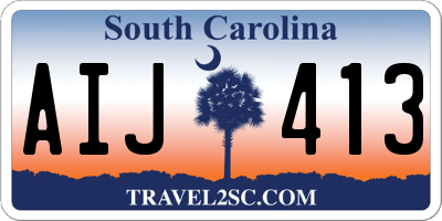 SC license plate AIJ413