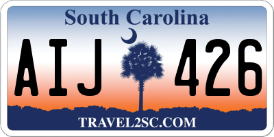 SC license plate AIJ426