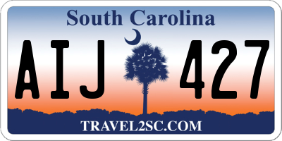 SC license plate AIJ427