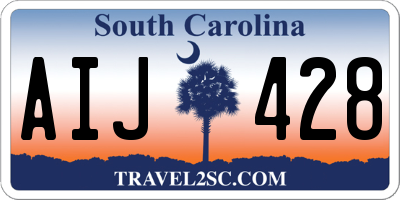 SC license plate AIJ428