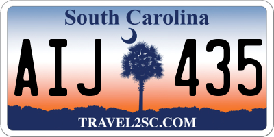 SC license plate AIJ435
