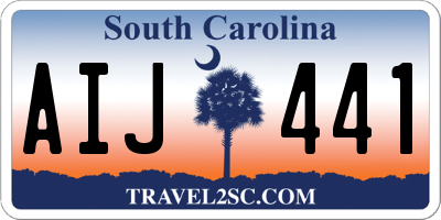 SC license plate AIJ441